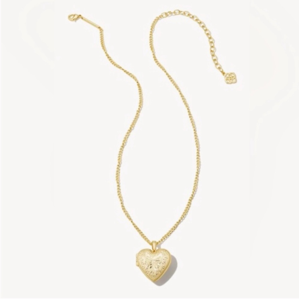 Kendra Scott x Love Shack Fancy Heart Locket NWT